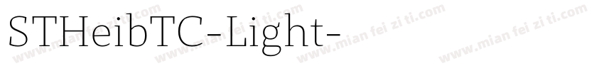 STHeibTC-Light字体转换