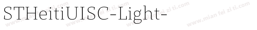 STHeitiUISC-Light字体转换