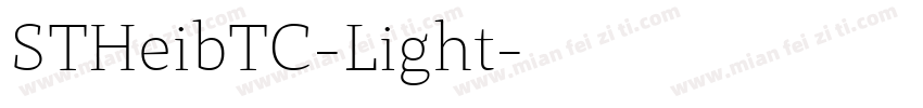 STHeibTC-Light字体转换
