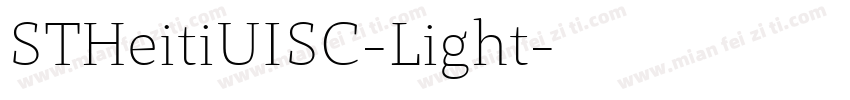 STHeitiUISC-Light字体转换