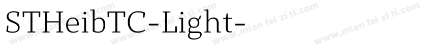 STHeibTC-Light字体转换