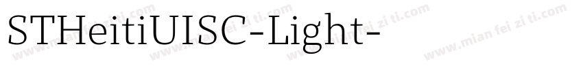 STHeitiUISC-Light字体转换