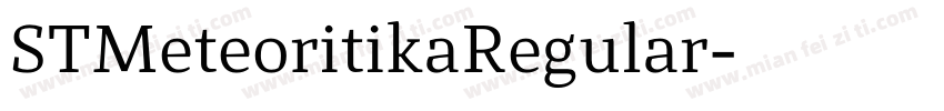 STMeteoritikaRegular字体转换