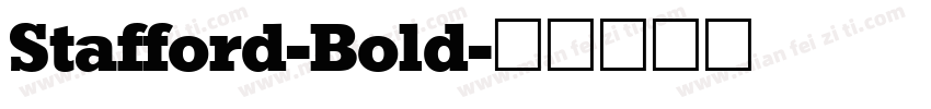 Stafford-Bold字体转换