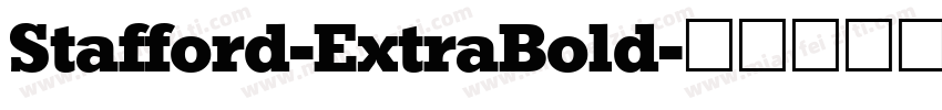 Stafford-ExtraBold字体转换