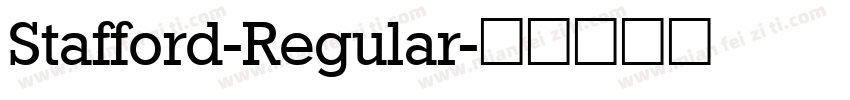 Stafford-Regular字体转换