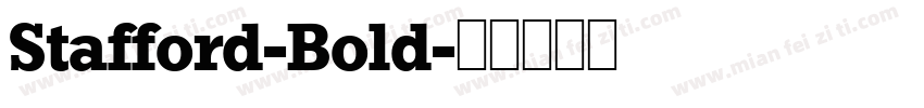 Stafford-Bold字体转换