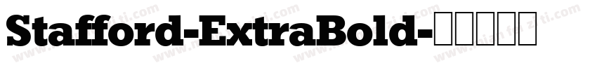 Stafford-ExtraBold字体转换