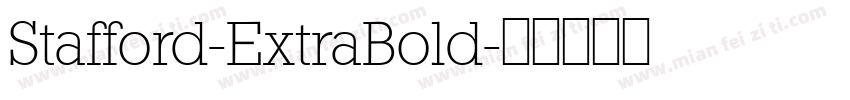 Stafford-ExtraBold字体转换