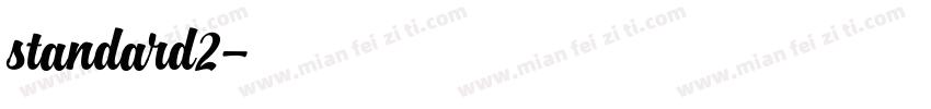 standard2字体转换