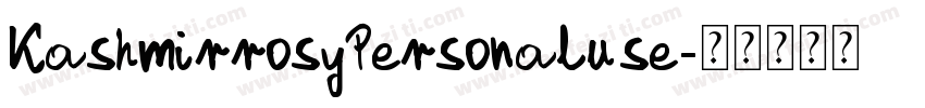KashmirrosyPersonaluse字体转换