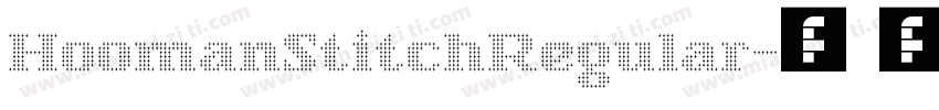 HoomanStitchRegular字体转换