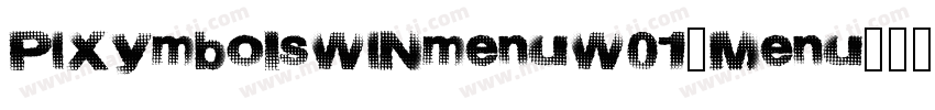 PIXymbolsWINmenuW01-Menu字体转换