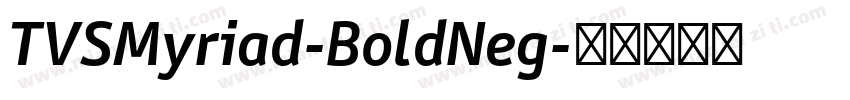 TVSMyriad-BoldNeg字体转换