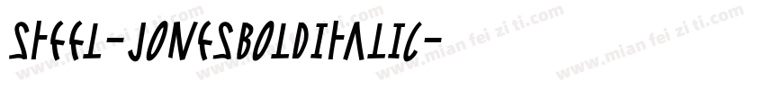 Steel-JonesBoldItalic字体转换