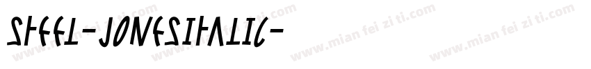 Steel-JonesItalic字体转换
