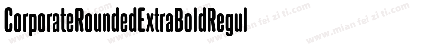 CorporateRoundedExtraBoldRegularSWF字体转换