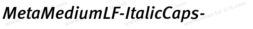 MetaMediumLF-ItalicCaps字体转换