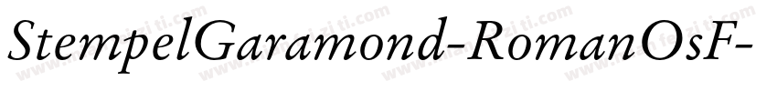 StempelGaramond-RomanOsF字体转换