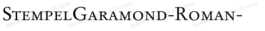 StempelGaramond-Roman字体转换