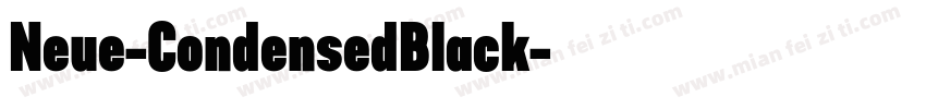 Neue-CondensedBlack字体转换