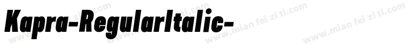 Kapra-RegularItalic字体转换