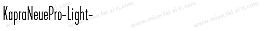 KapraNeuePro-Light字体转换