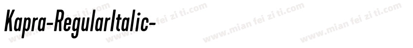 Kapra-RegularItalic字体转换