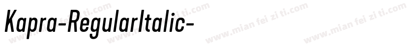Kapra-RegularItalic字体转换