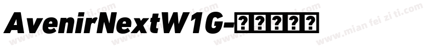 AvenirNextW1G字体转换