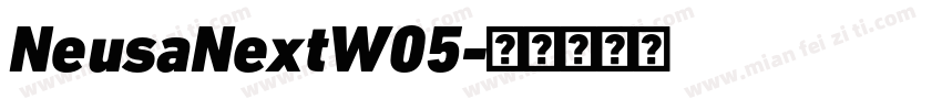 NeusaNextW05字体转换