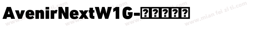 AvenirNextW1G字体转换