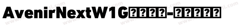 AvenirNextW1G字体下载字体转换