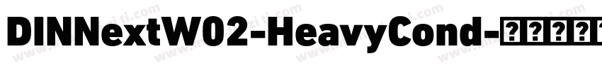 DINNextW02-HeavyCond字体转换