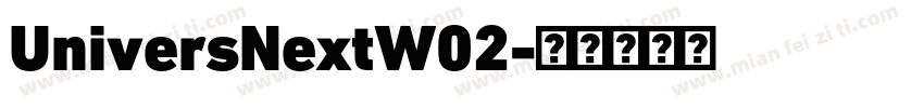 UniversNextW02字体转换