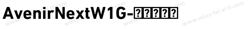 AvenirNextW1G字体转换