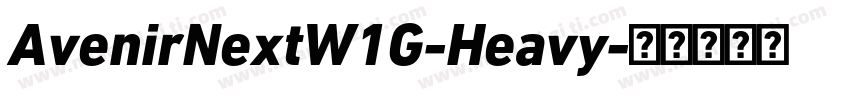 AvenirNextW1G-Heavy字体转换