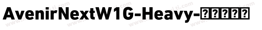 AvenirNextW1G-Heavy字体转换
