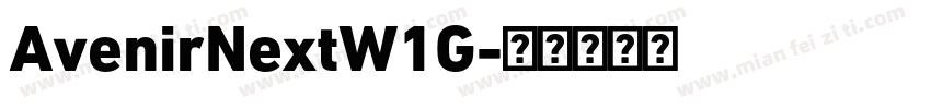 AvenirNextW1G字体转换