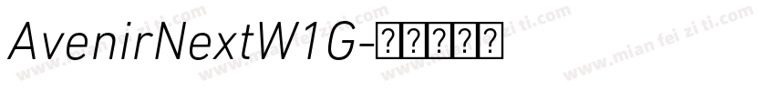 AvenirNextW1G字体转换