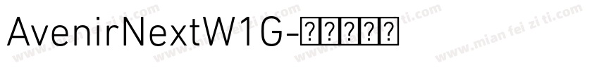 AvenirNextW1G字体转换