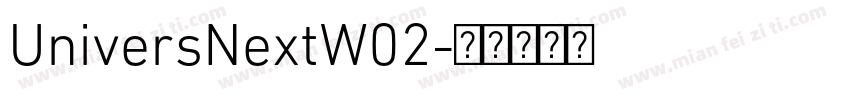 UniversNextW02字体转换