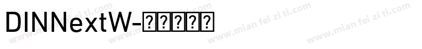 DINNextW字体转换