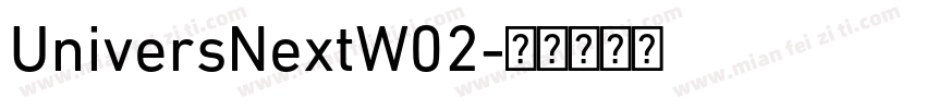 UniversNextW02字体转换