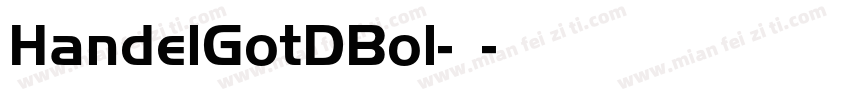 HandelGotDBol-常规字体转换