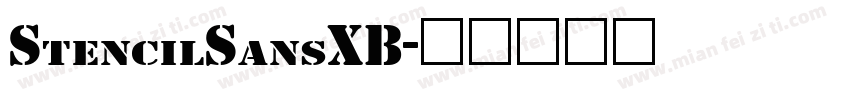 StencilSansXB字体转换