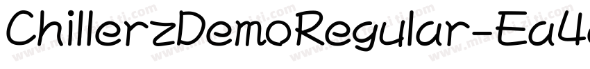 ChillerzDemoRegular-Ea4eg字体转换