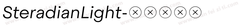 SteradianLight字体转换