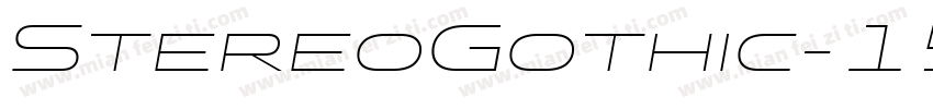 StereoGothic-150字体转换