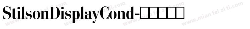 StilsonDisplayCond字体转换